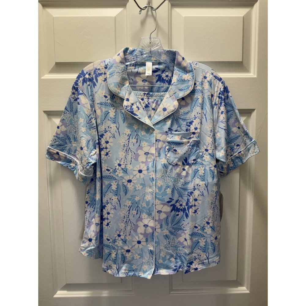 Women's Flora Nikrooz Pajama Set Medium Blue Floral - Picture 2 of 9